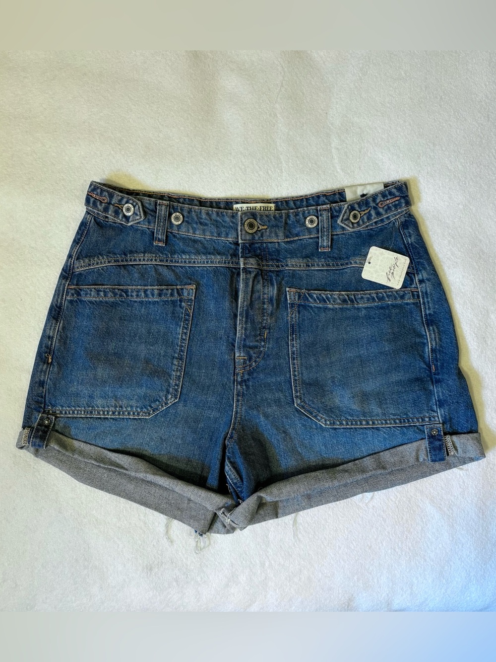 Free People Palmer Mid-Rise Shorts